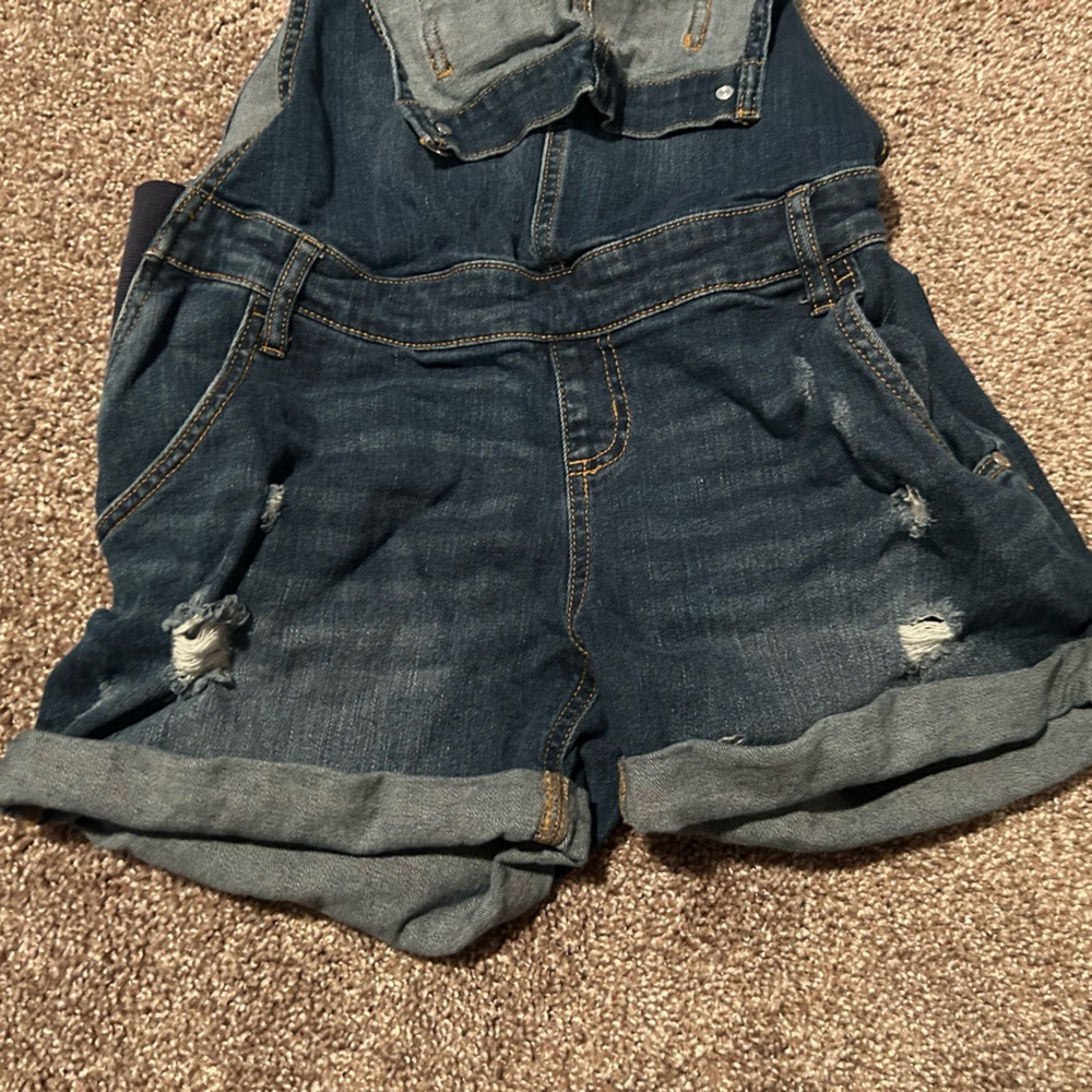 Indigo Blue Maternity Denim Overalls - Picture 5 of 5